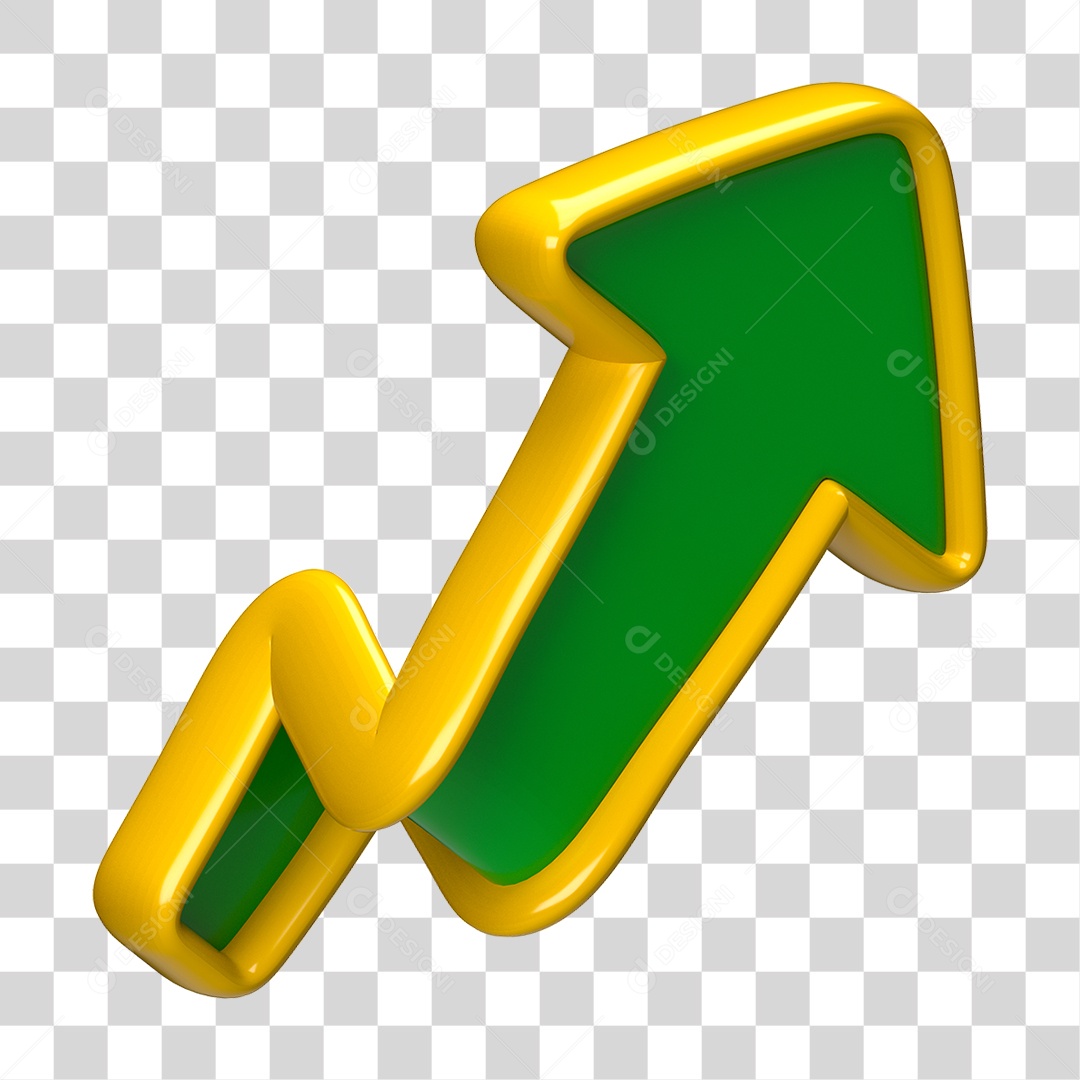 Elemento 3D Seta Gráficos PNG Transparente