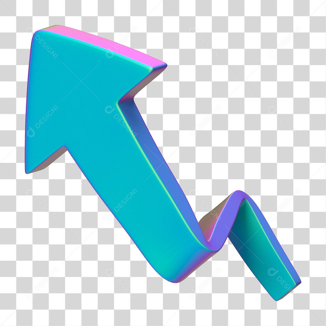 Elemento 3D Seta Gráficos PNG Transparente