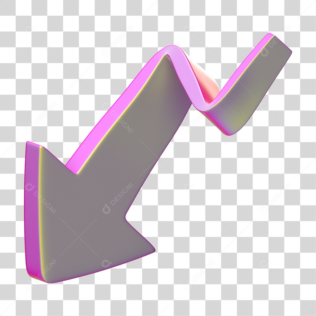 Elemento 3D Seta Gráficos PNG Transparente