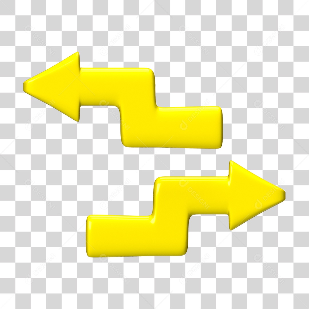 Elemento 3D Seta Gráficos PNG Transparente