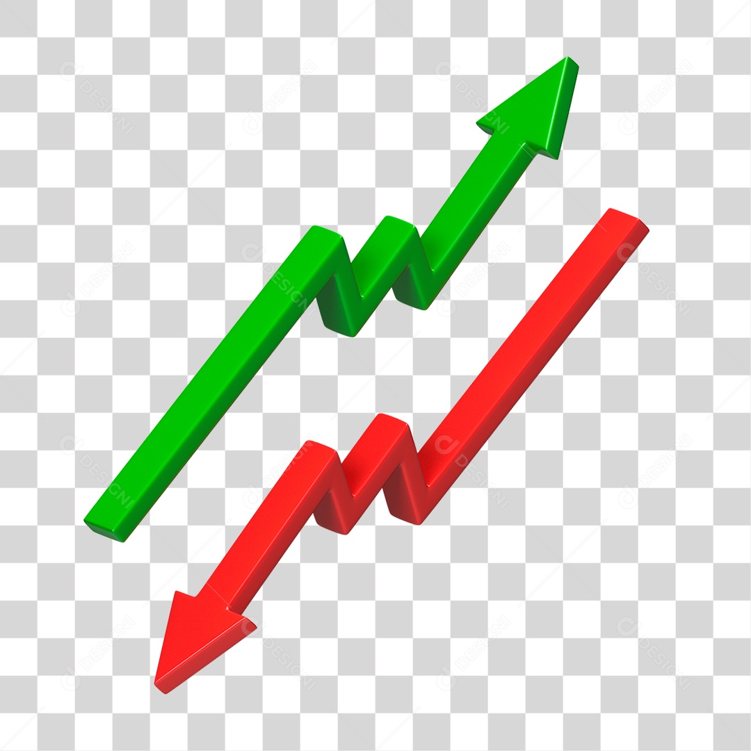 Elemento 3D Seta Gráficos PNG Transparente