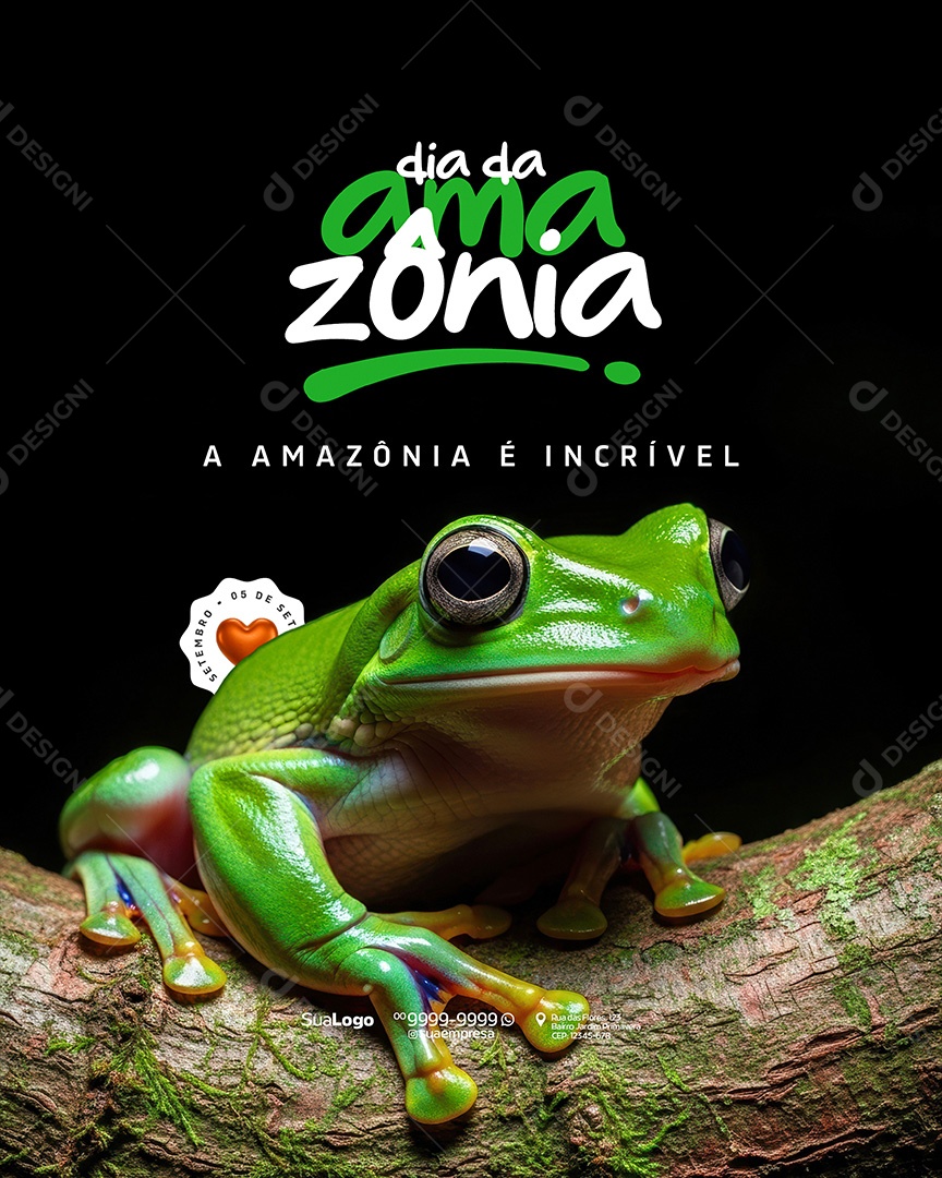 Dia da Amazônia 05 de Setembro Social Media PSD Editável