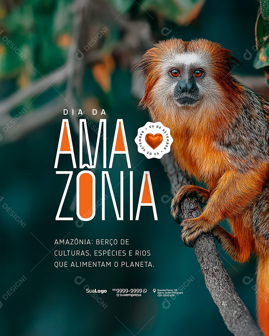 Dia da Amazônia 05 de Setembro Social Media PSD Editável