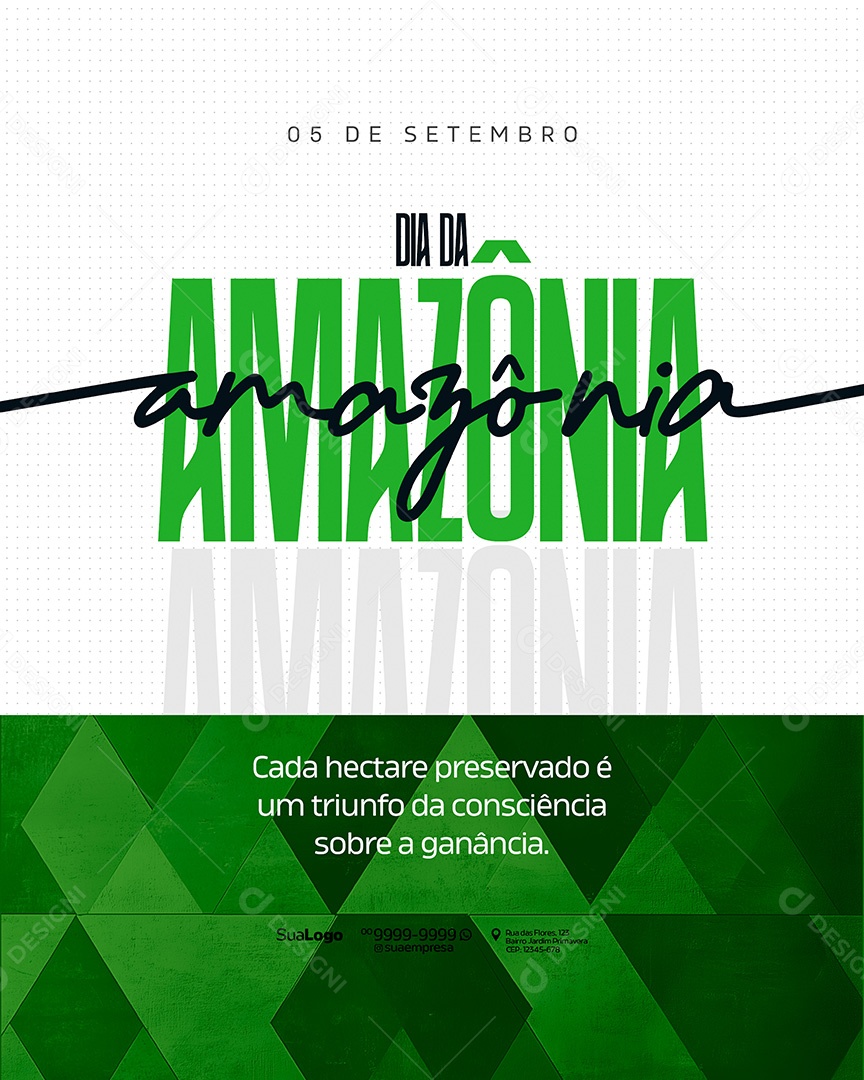 Dia da Amazônia 05 de Setembro Social Media PSD Editável