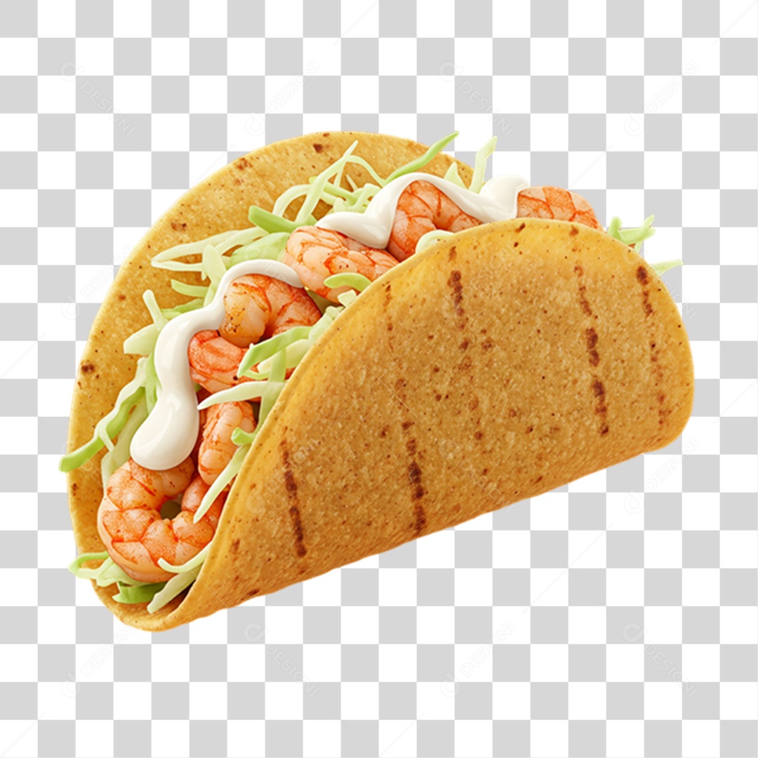 Taco Prato Mexicano PNG Transparente