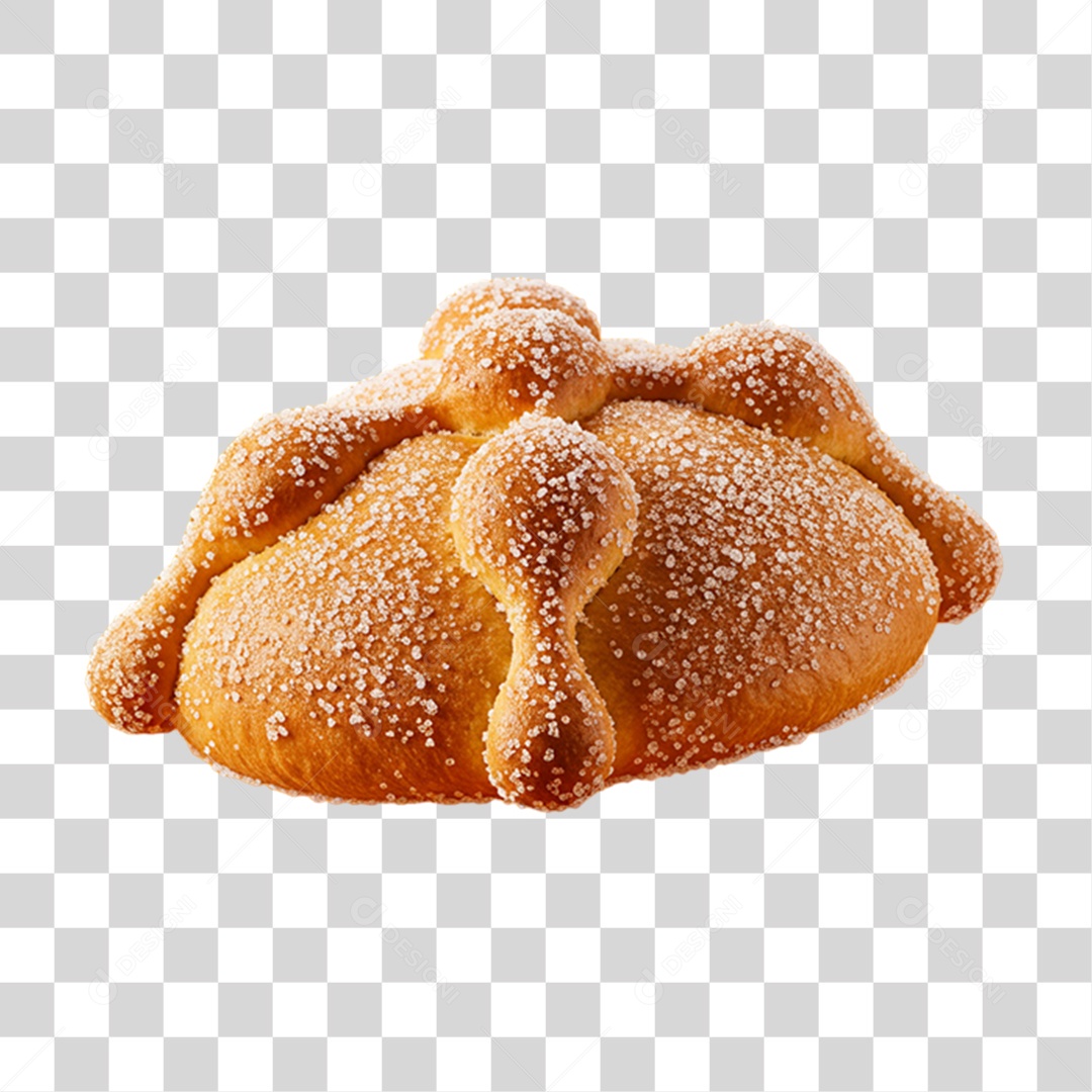 Pan de Muerto Prato Mexicano PNG Transparente
