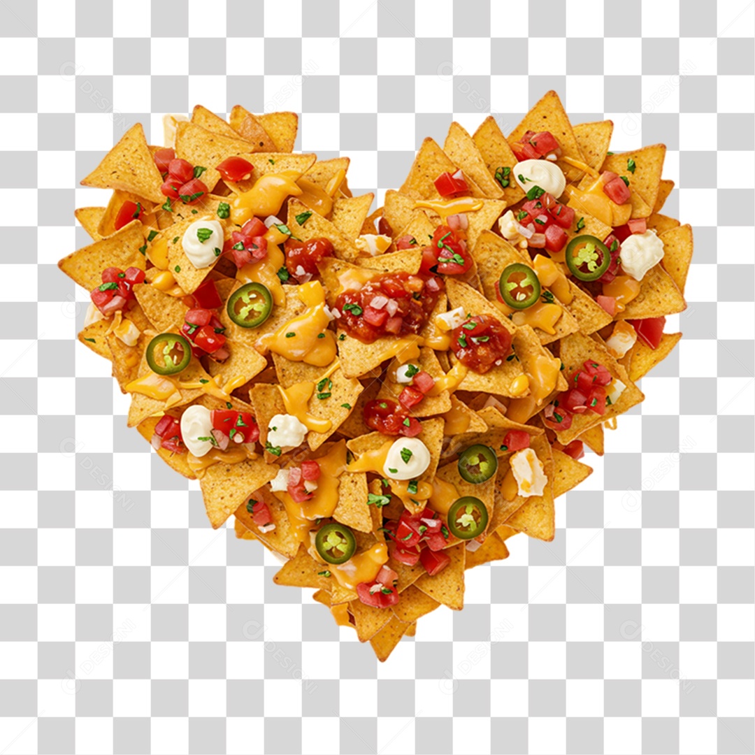 Nachos Recheados Prato Mexicano PNG Transparente