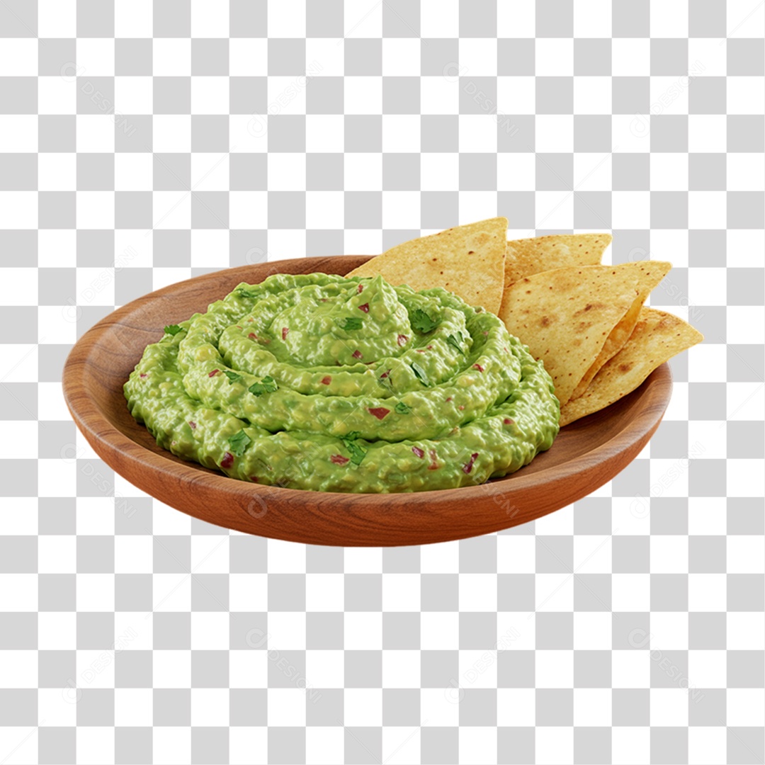 Guacamole Prato Mexicano PNG Transparente