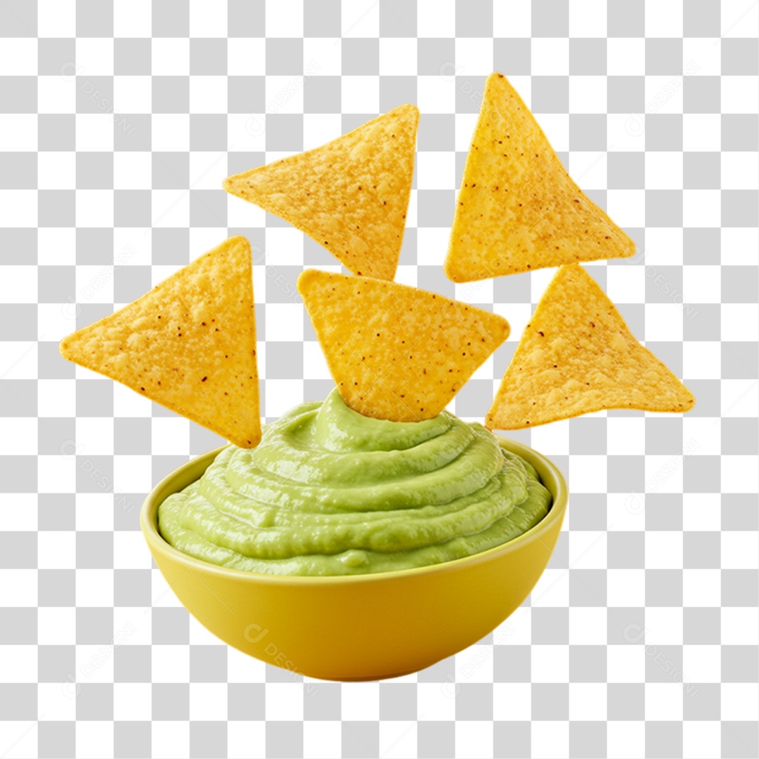 Guacamole Prato Mexicano PNG Transparente