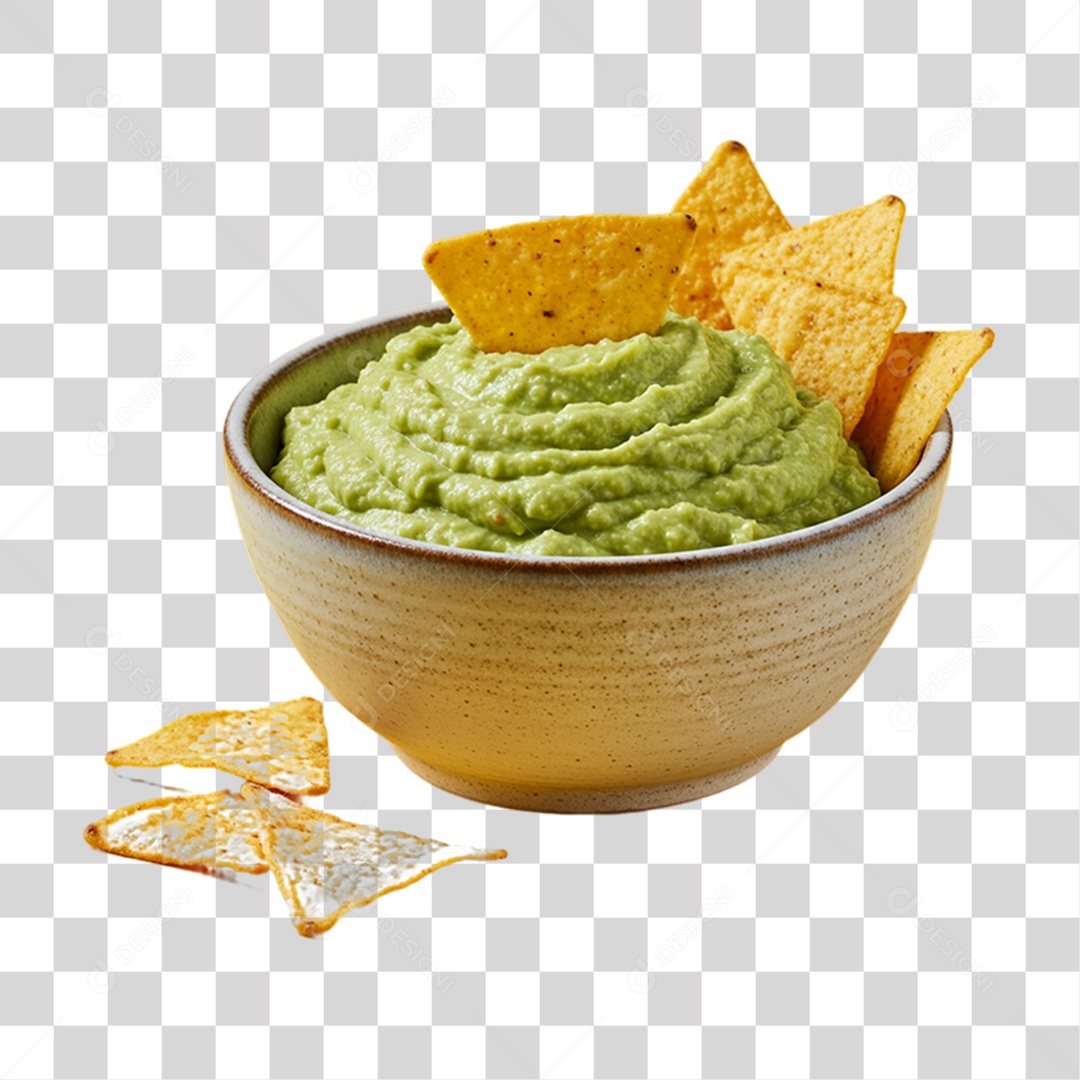 Guacamole Prato Mexicano PNG Transparente