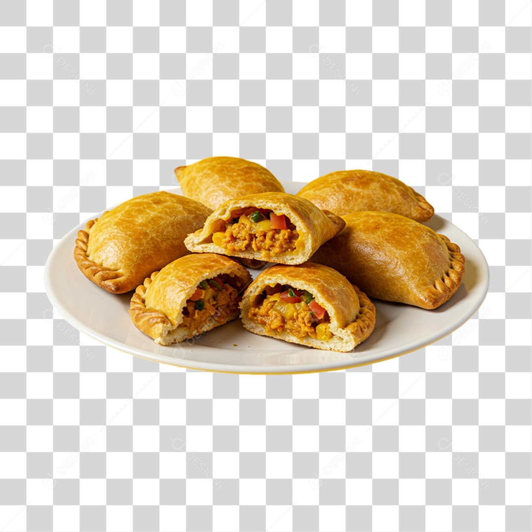 Empanadas Prato Mexicano PNG Transparente