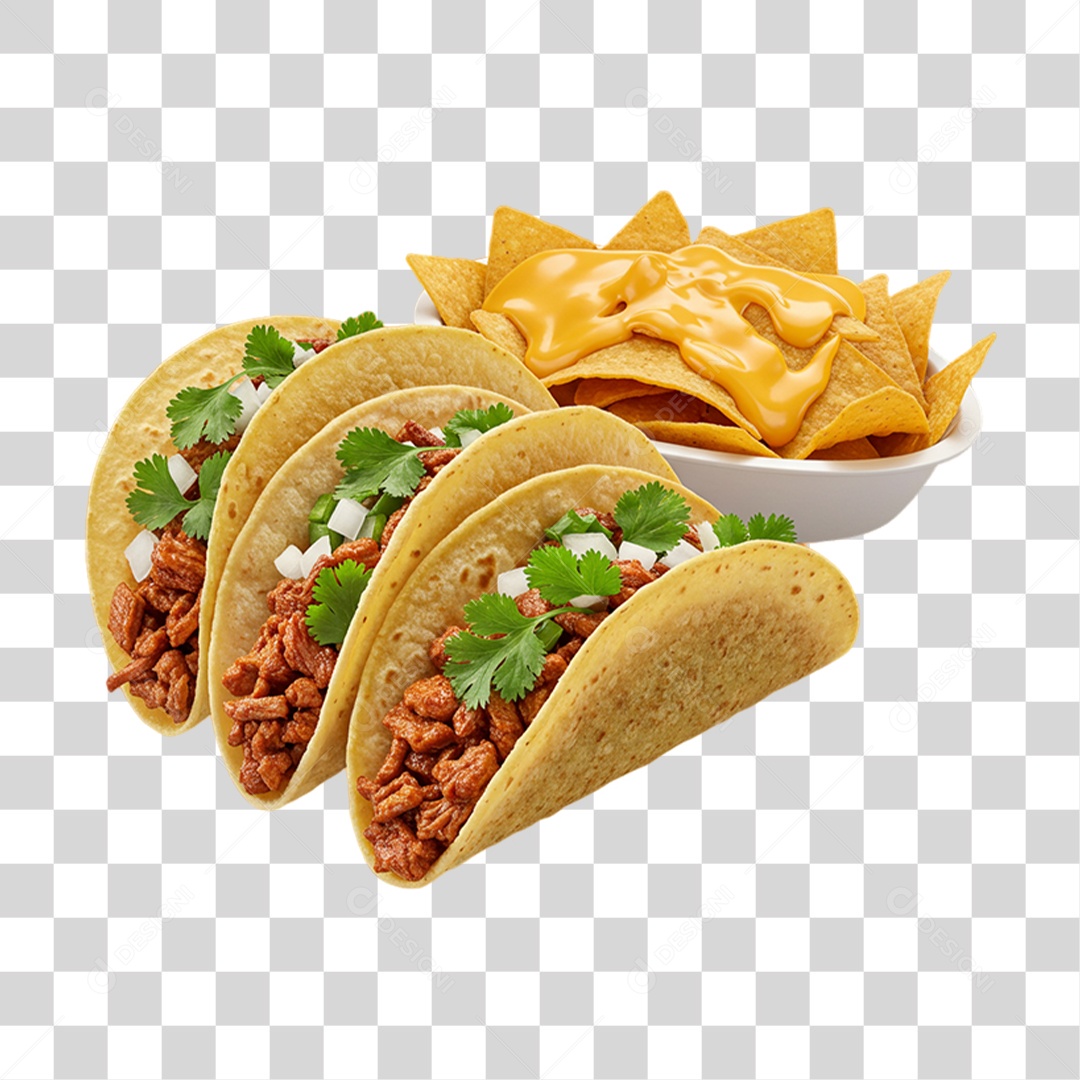 Combos de Tacos e Nachos PNG Transparente