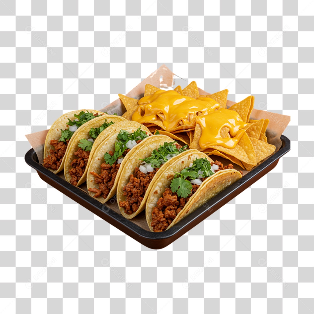 Combos de Tacos e Nachos PNG Transparente