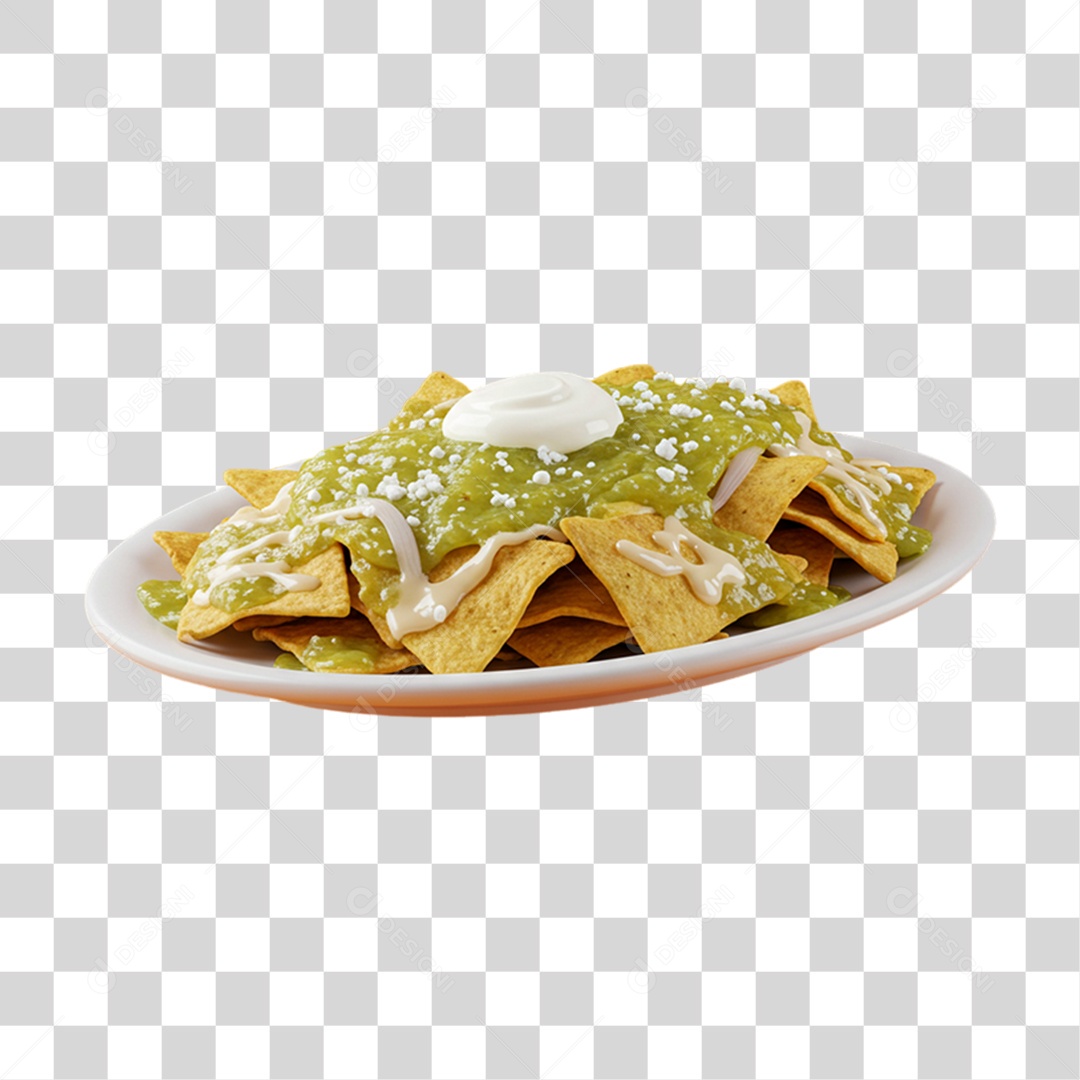 Porção de Chilaquiles PNG Transparente