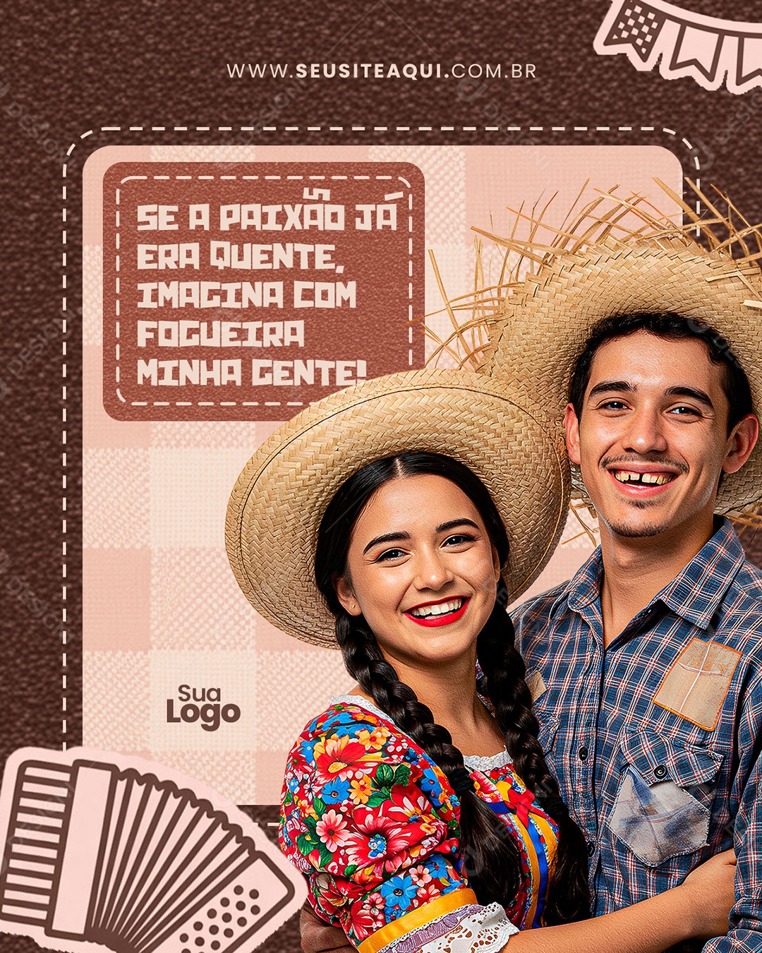 Feliz Dia dos Namorados 12 de Junho Social Media PSD Editável