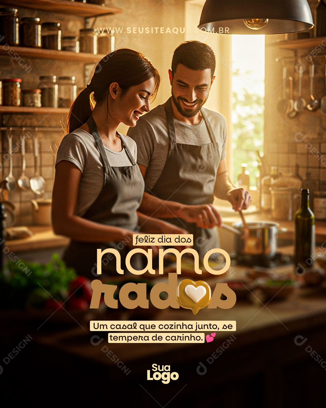 Feliz Dia dos Namorados 12 de Junho Social Media PSD Editável