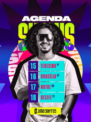 Flyer Agenda De Shows Social Media PSD Editável