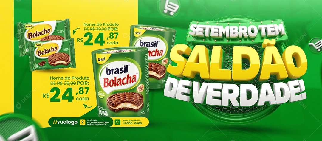 Banner Setembro tem Oferta de Verdade Social Media PSD Editável