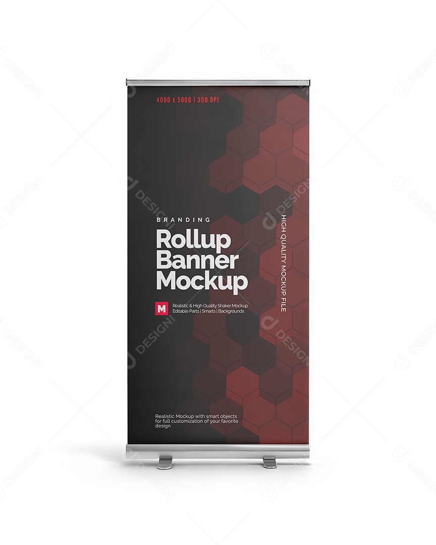 Banner com Sistema de Rolamento Mockup PSD Editável