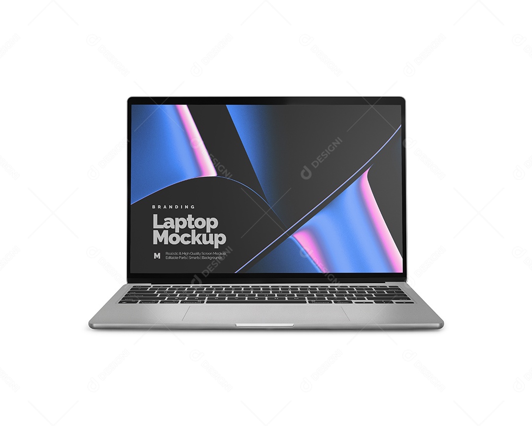 Mockup Computador Aberto PSD Editável