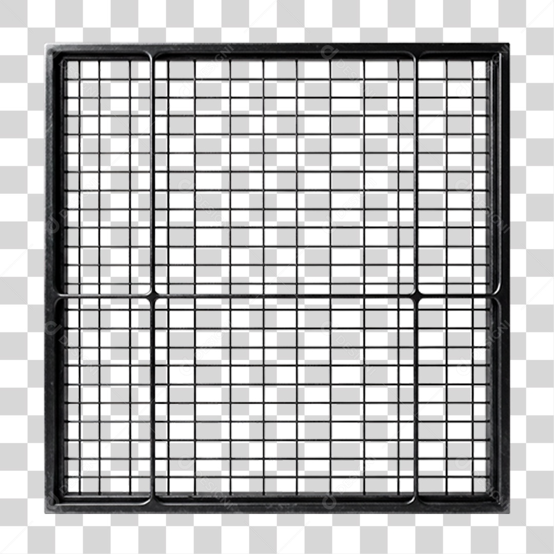 Grade Metálica PNG Transparente