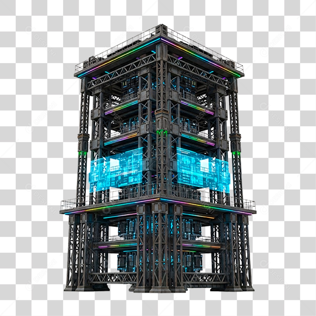 Torre de Alta PNG Transparente