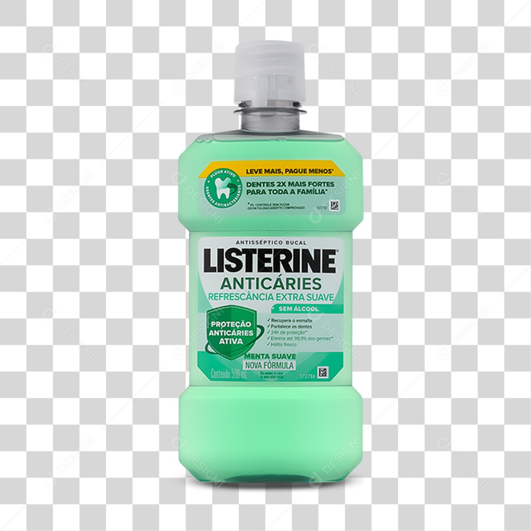 Enxaguante Bucal Listerine PNG Transparente