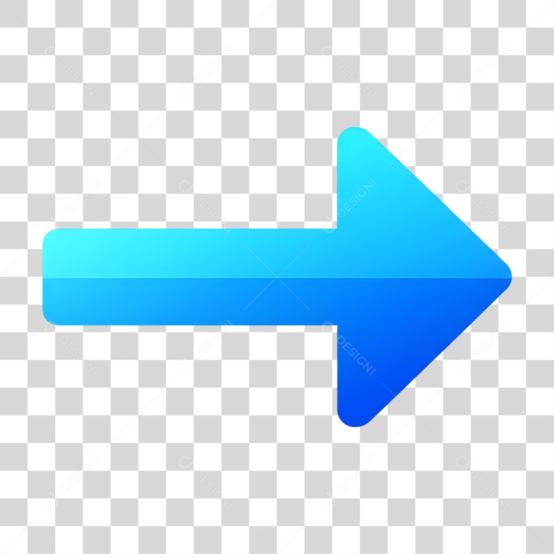 Seta Azul PNG Transparente