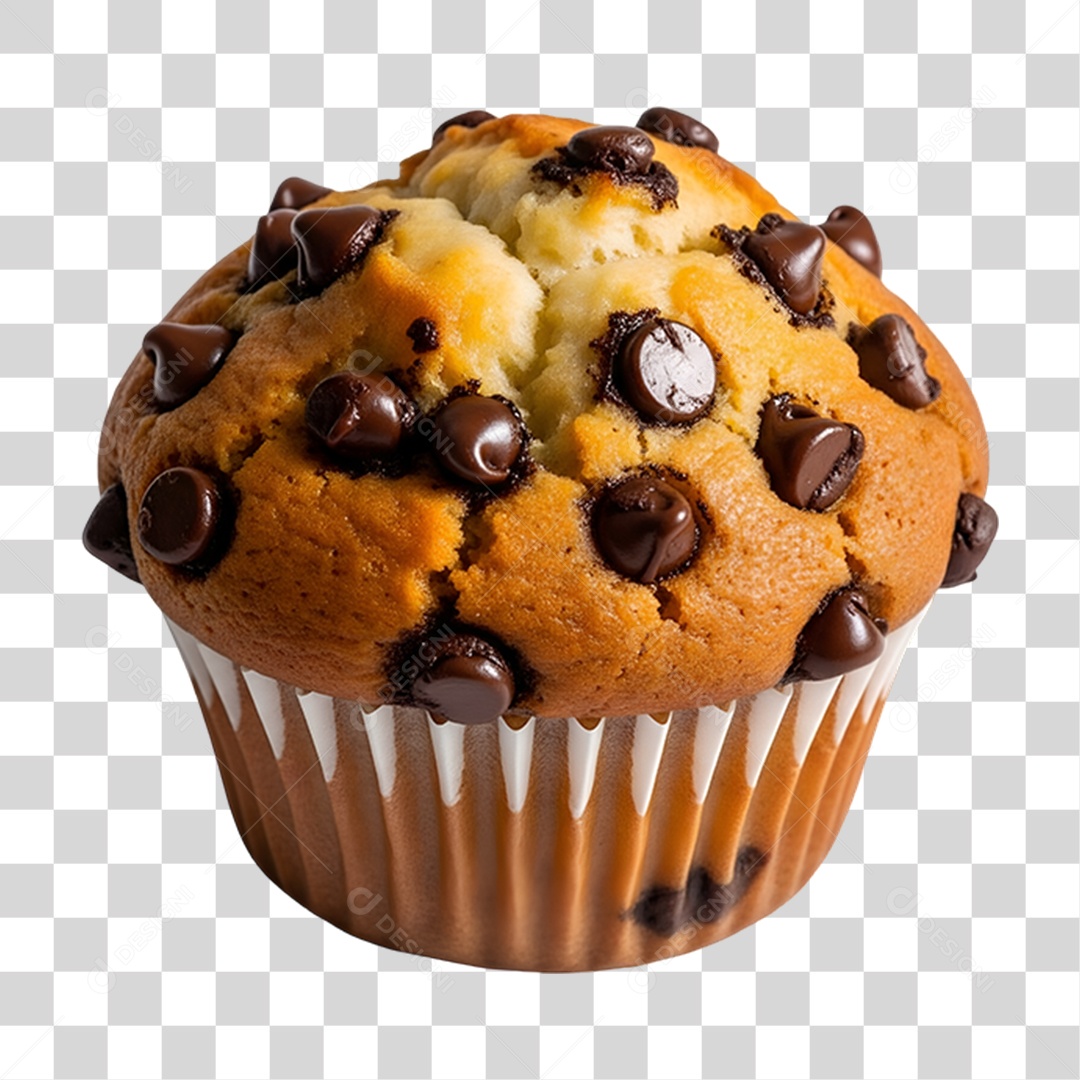 Bolinho de Chocolate PNG Transparente