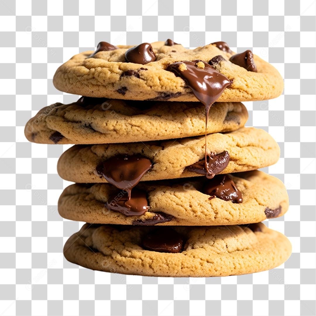 Biscoitos de Chocolate PNG Transparente