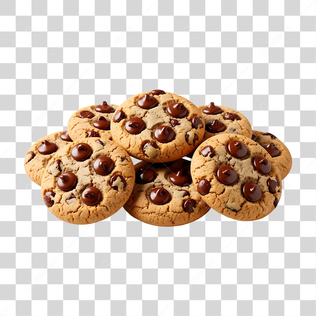 Biscoitos de Chocolate PNG Transparente