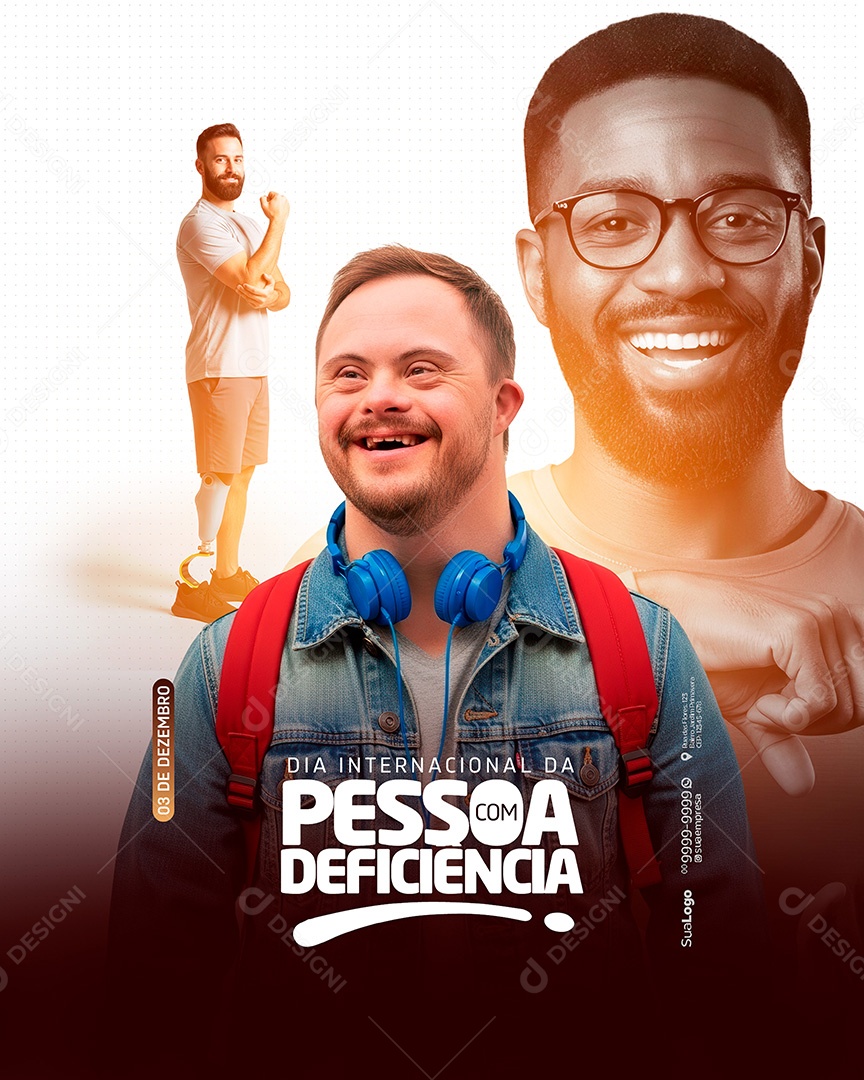 Dia Internacional Da Pessoa com Deficiência 03 de Dezembro Social Media PSD Editável