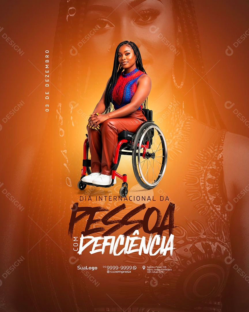 Dia Internacional Da Pessoa com Deficiência 03 de Dezembro Social Media PSD Editável