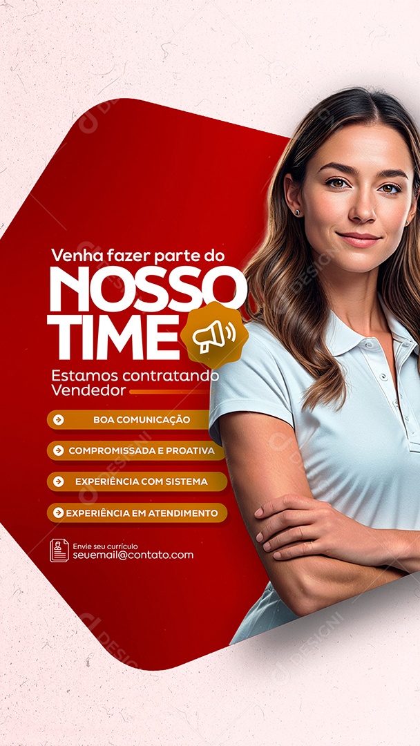 Story Estamos Contratando Social Media PSD Editável