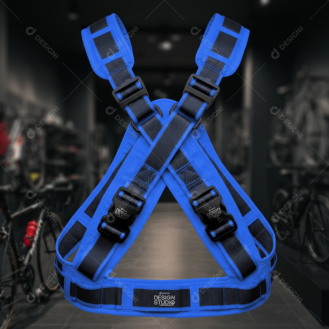 Mockup Colete Reflexivo para Ciclismo PSD Editável