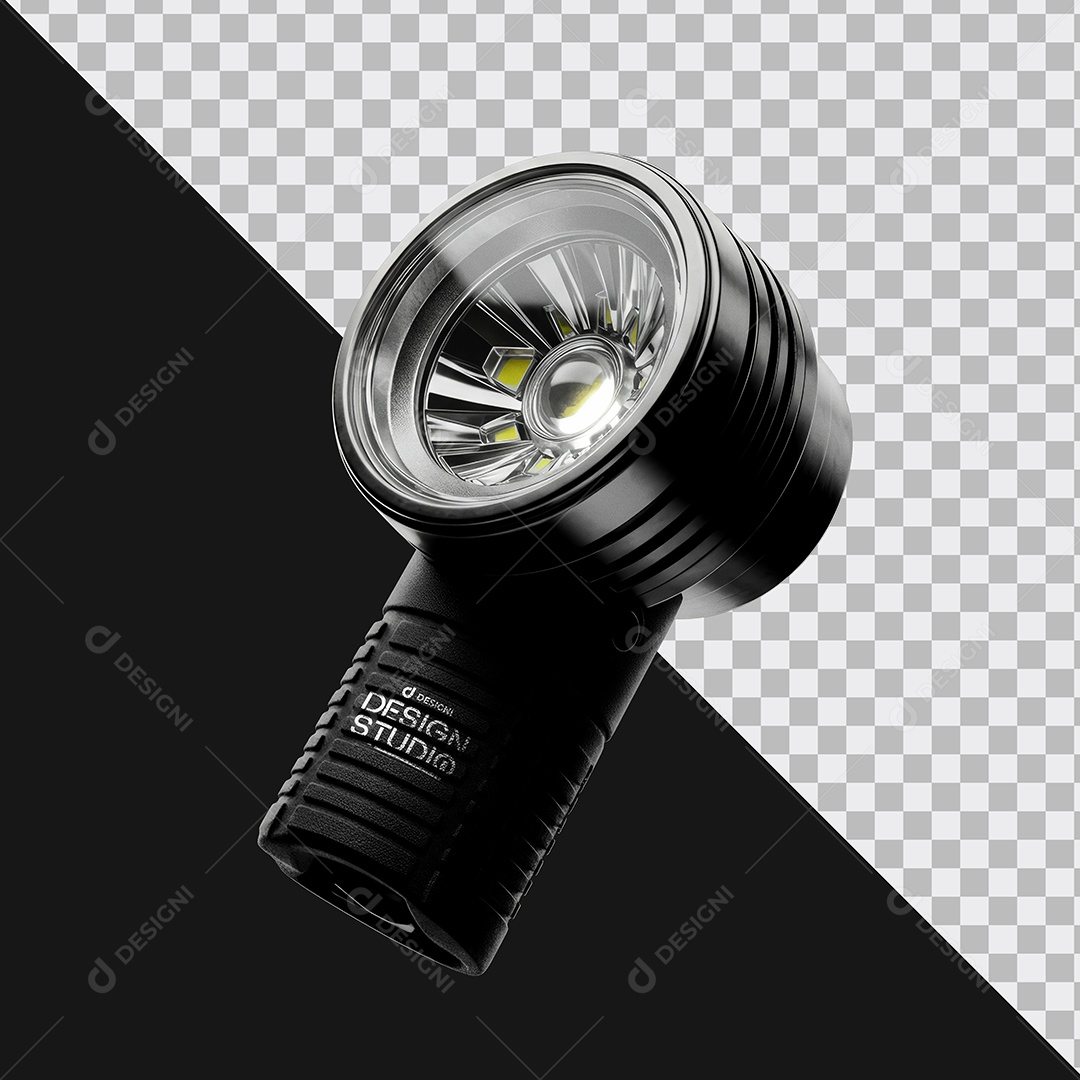 Mockup Lanterna Dianteira para Bicicleta PSD Editável