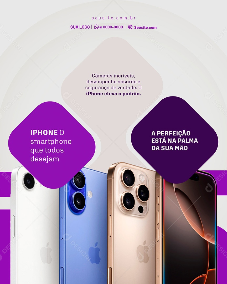 Feed Loja da Apple Airpods Pro A Perfeição Está Na Social Media PSD Editável