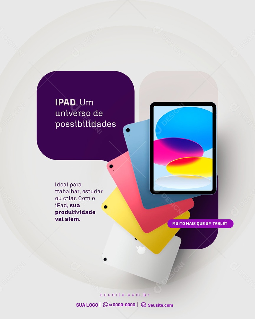 Feed Loja da Apple Airpods Pro Um Universo de Possibilidades Social Media PSD Editável