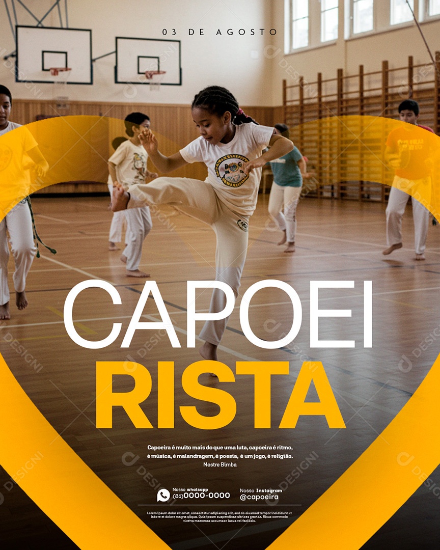 Social Media Dia Do Capoerista PSD Editável