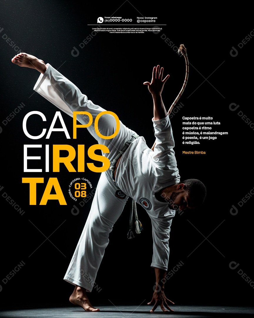 Social Media Dia Do Capoerista PSD Editável