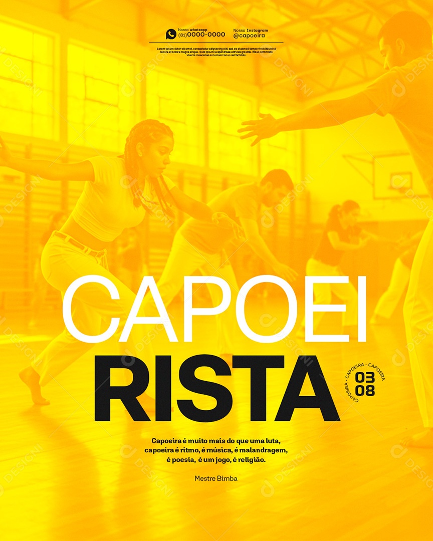 Social Media Dia Do Capoerista PSD Editável