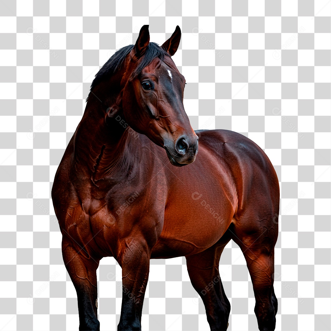 Cavalo Castanho PNG Transparente