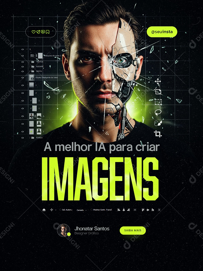 Marketing Digital A Melhor IA para Criar Imagens Social Media PSD Editável