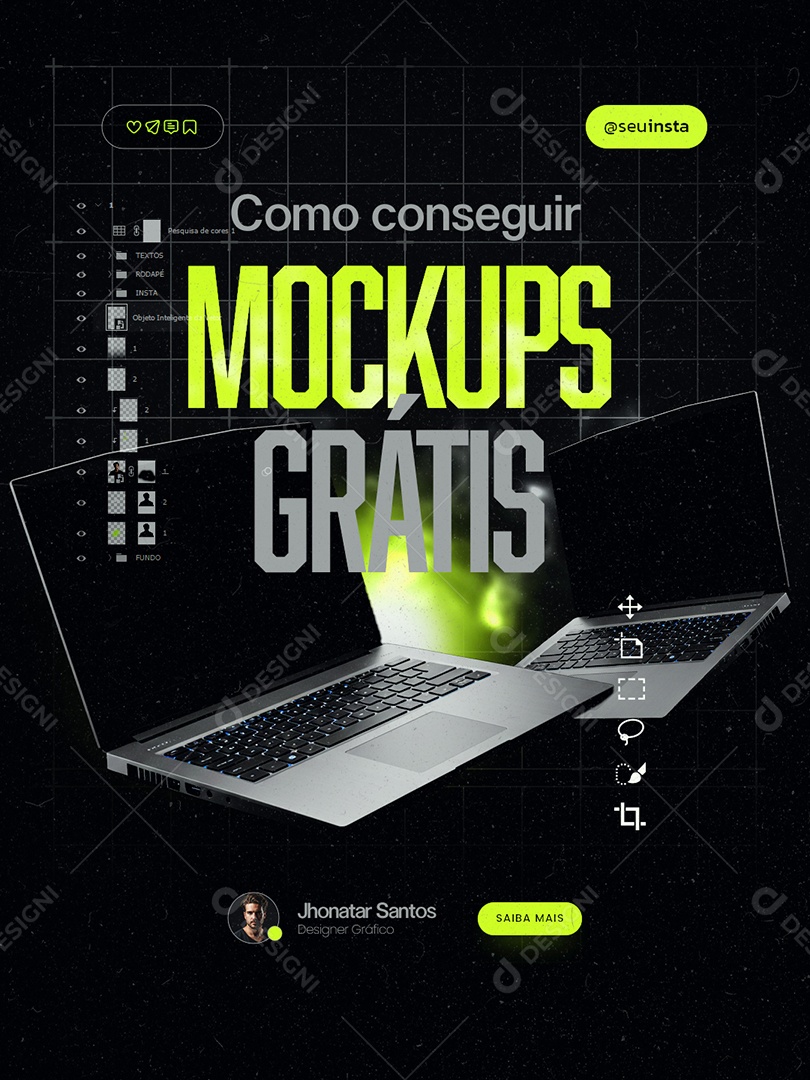 Marketing Digital Como Conseguir Mockups Grátis Social Media PSD Editável