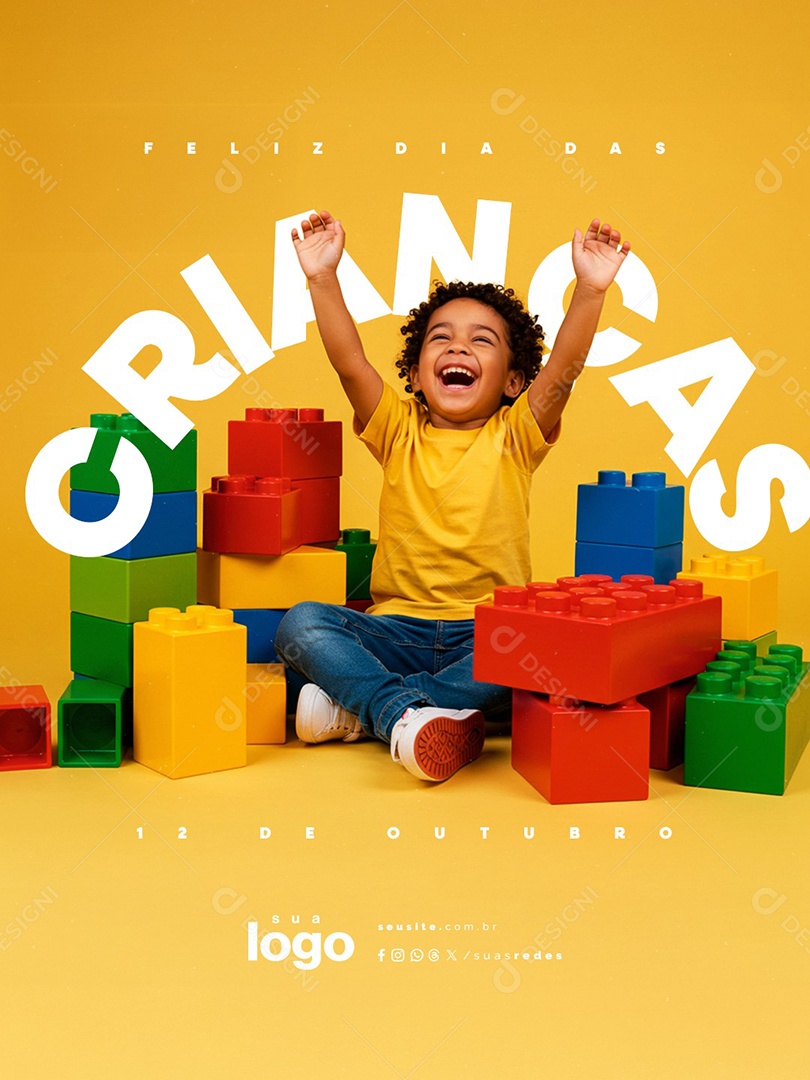 Feliz Dia das Crianças 12 de Outubro Social Media PSD Editável