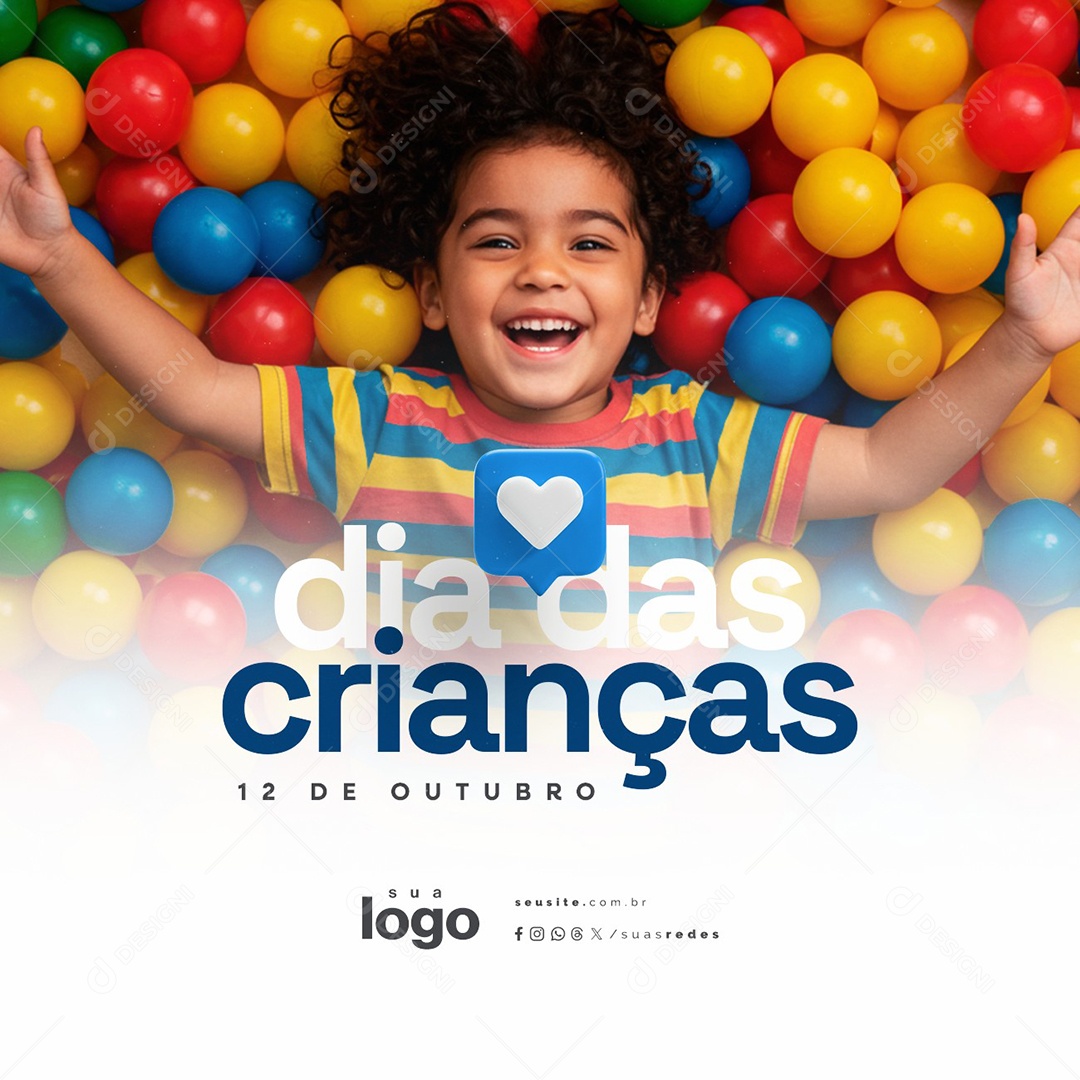 Dia das Crianças 12 de Outubro Social Media PSD Editável