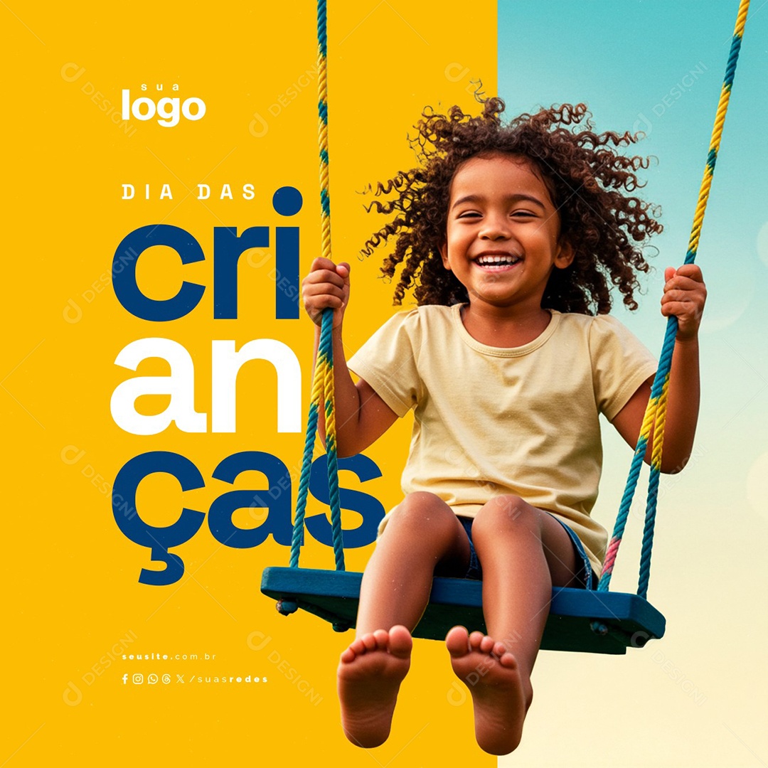 Dia das Crianças 12 de Outubro Social Media PSD Editável
