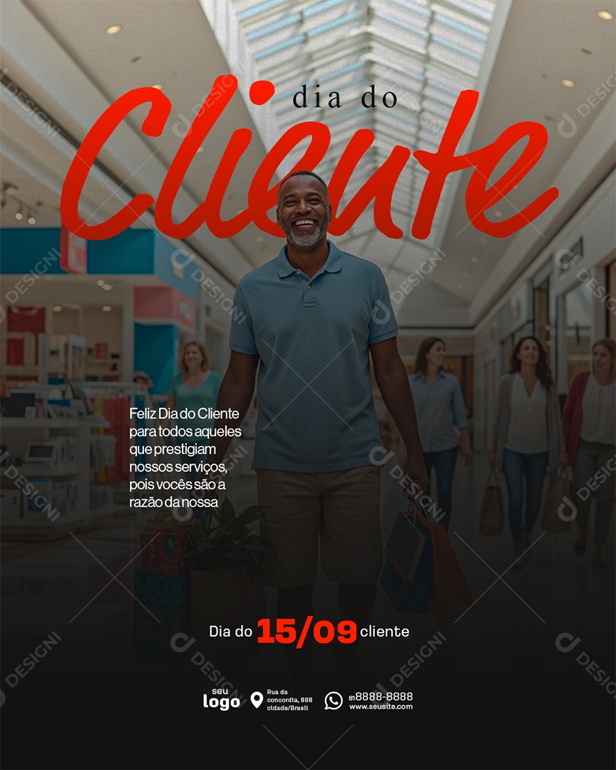 Dia do Cliente 15 de Setembro Social Media PSD Editável