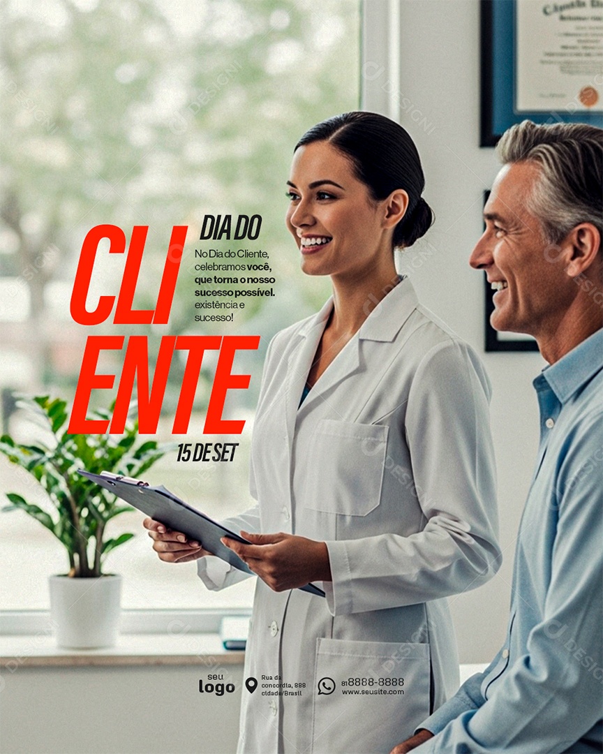 Dia do Cliente 15 de Setembro Social Media PSD Editável