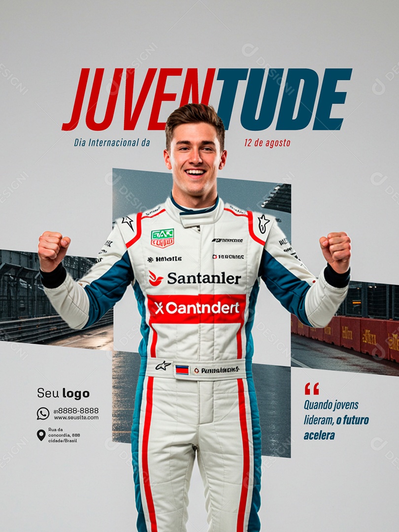 Dia Internacional da Juventude Social Media PSD Editável